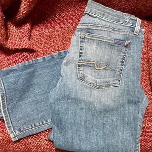 7FAM straight leg Karah Jeans, sz 31, 30” inseam